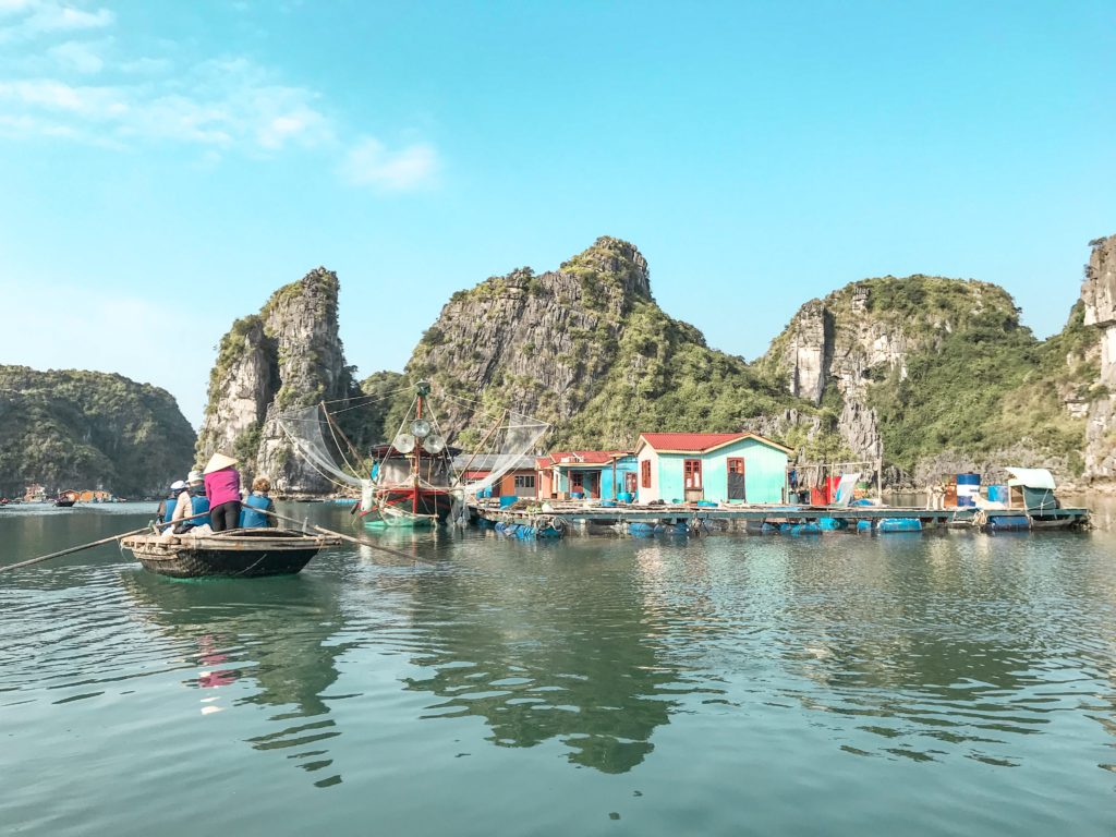 Floating village Halong Bay