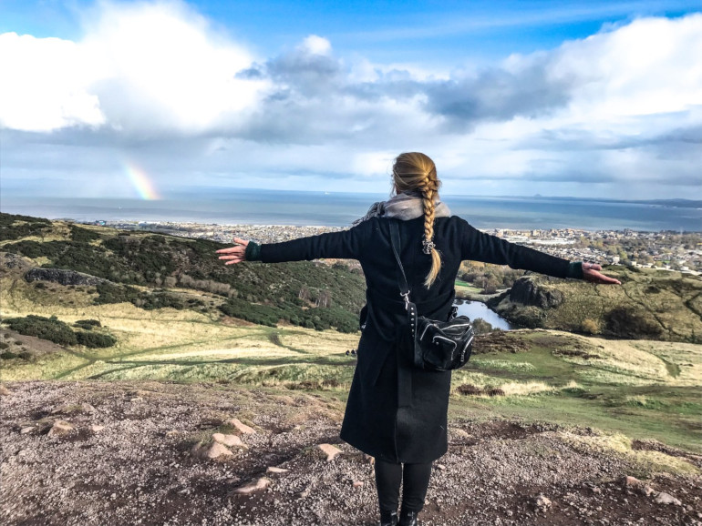 Arthurs seat hike Edinburgh